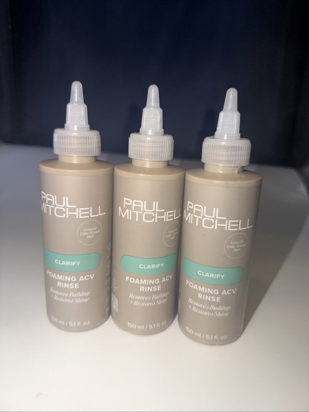 Paul Mitchell Foaming Apple Cider Vinegar Rinse, Removes Buildup Restores 3pack